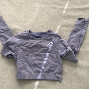 Gym shark French blue top